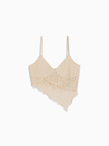 Rustikales Crop-Top mit Trägern