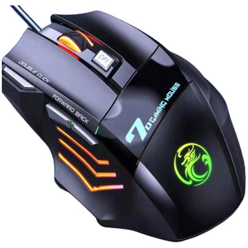 Mouse para jogos com fio 3600dpi USB LED