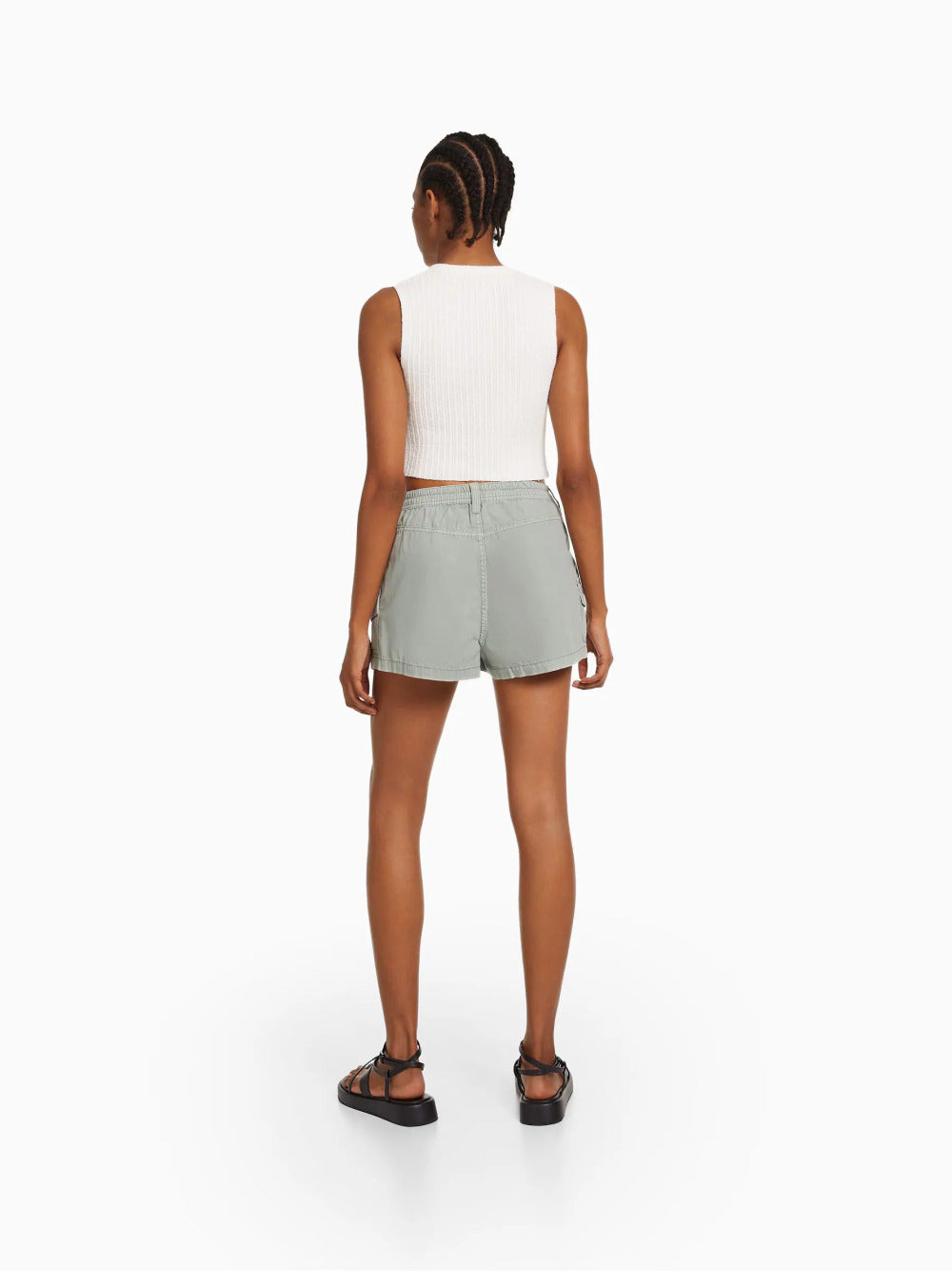 Shorts multicargo de algodón