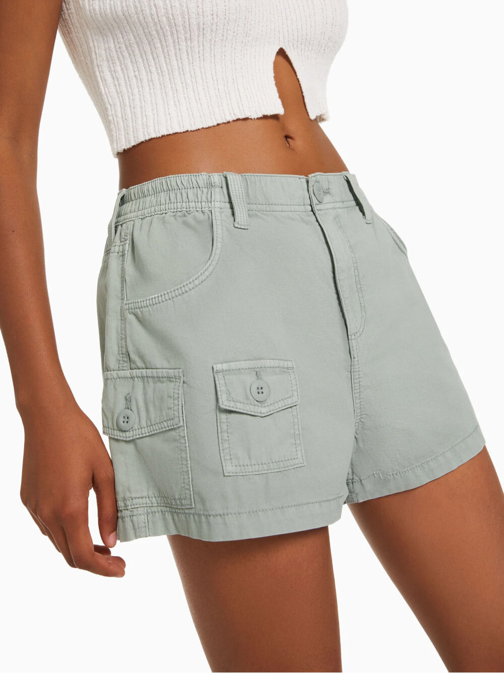 Shorts multicargo de algodón