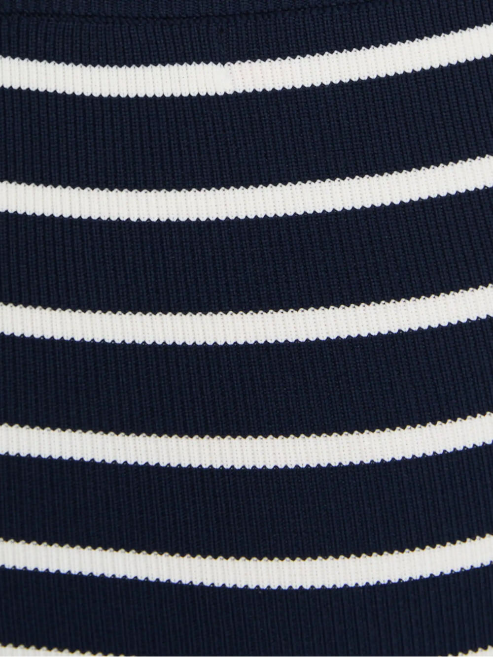 Bandeau-Crop-Top aus gestreiftem Strick