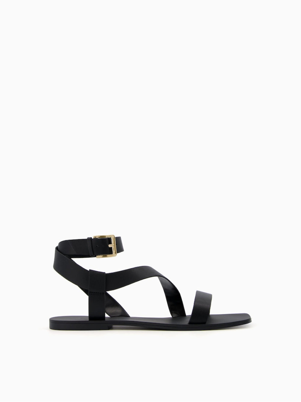 Platte sandalen met enkelbandje