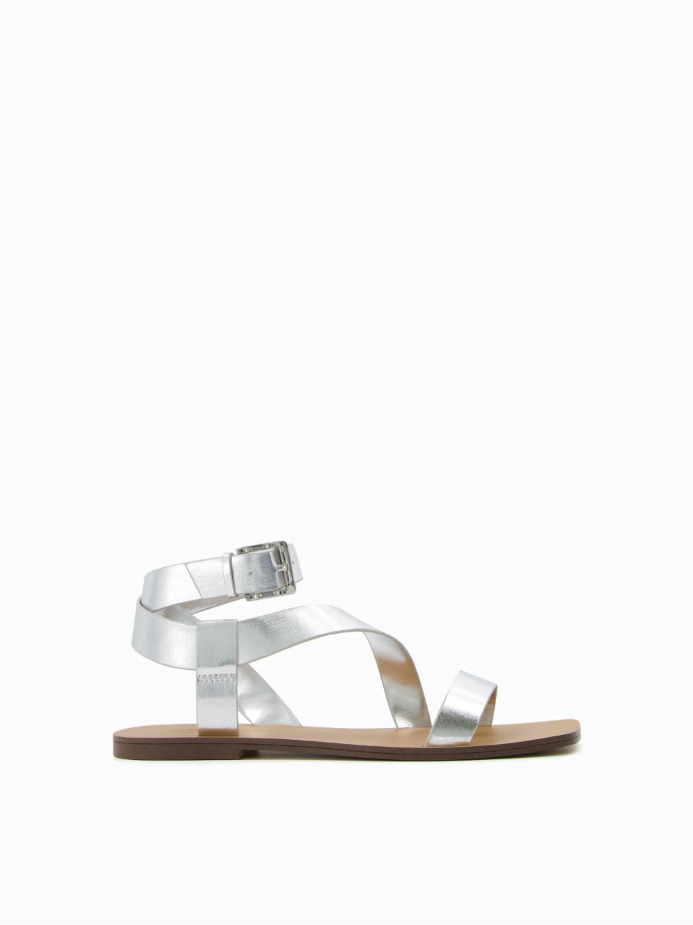 Platte sandalen met enkelbandje