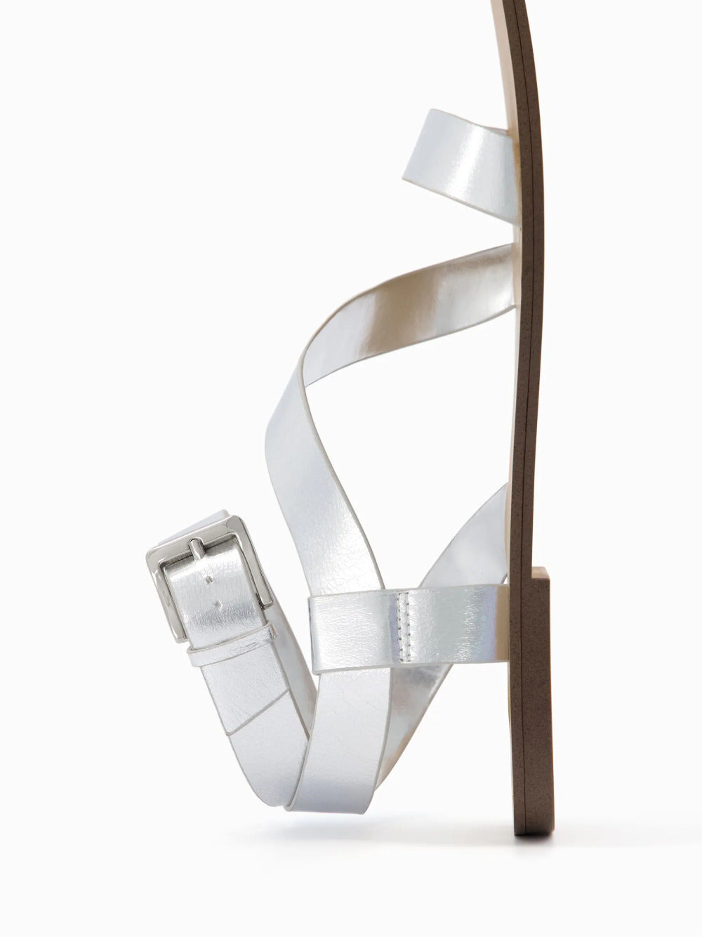 Platte sandalen met enkelbandje