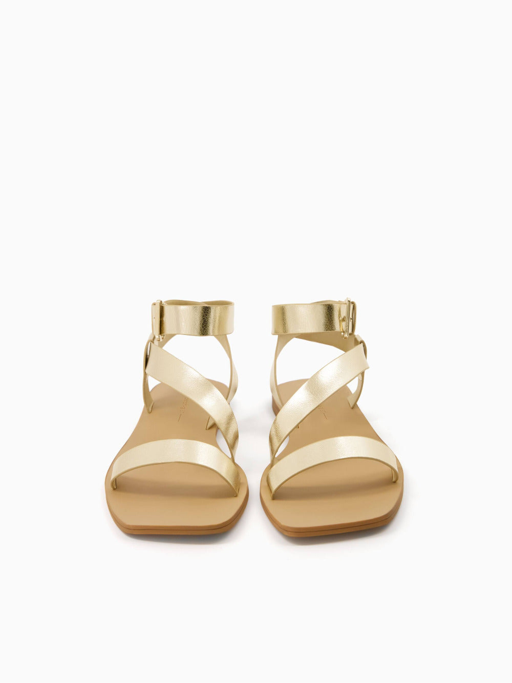 Platte sandalen met enkelbandje