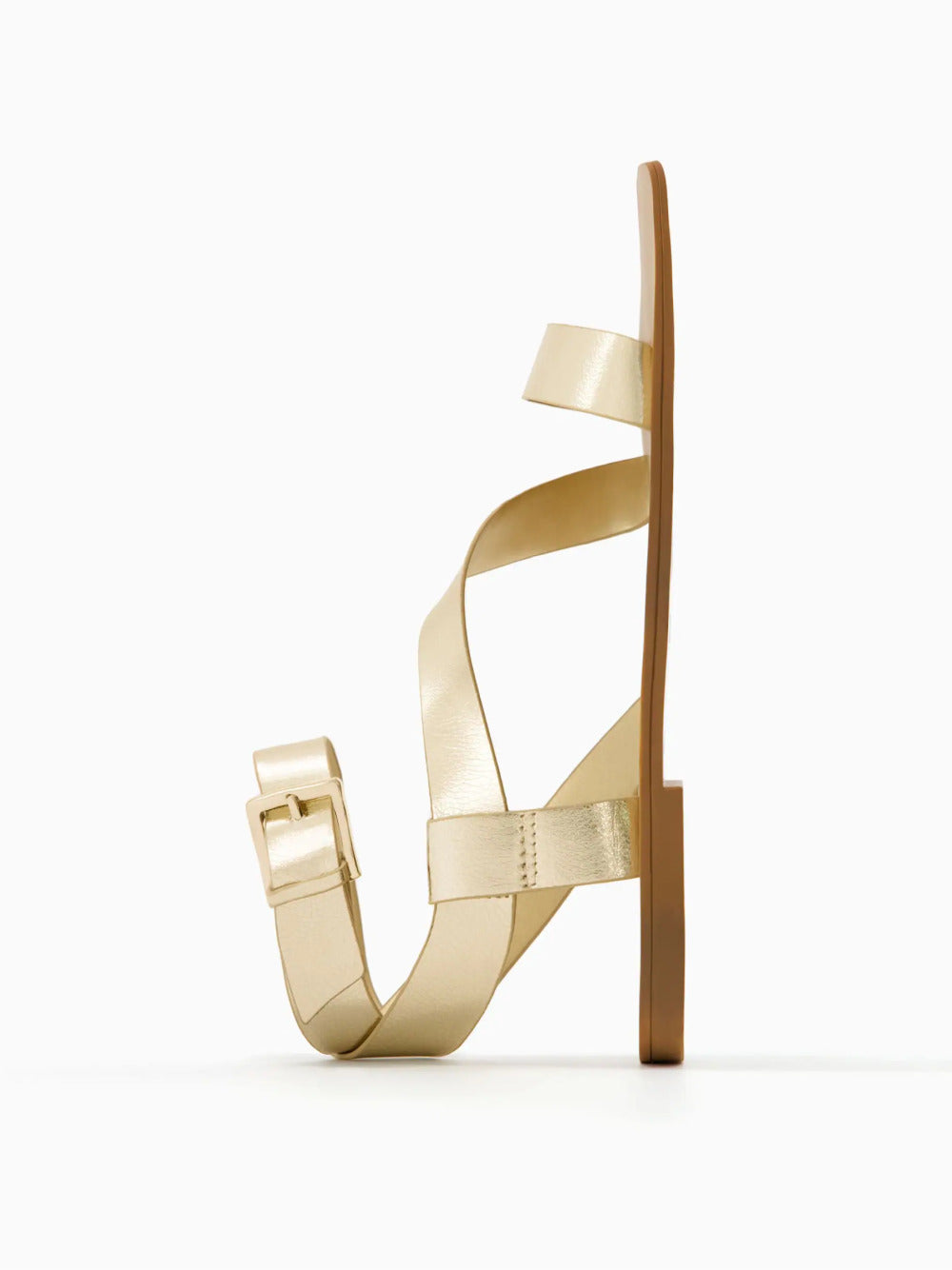 Platte sandalen met enkelbandje