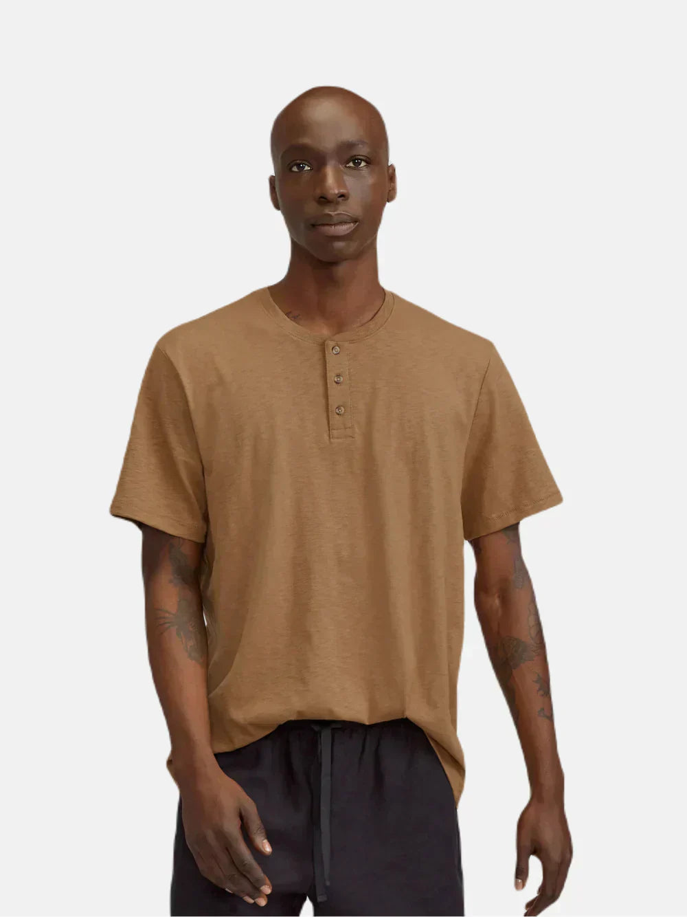 Le Henley en coton flammé