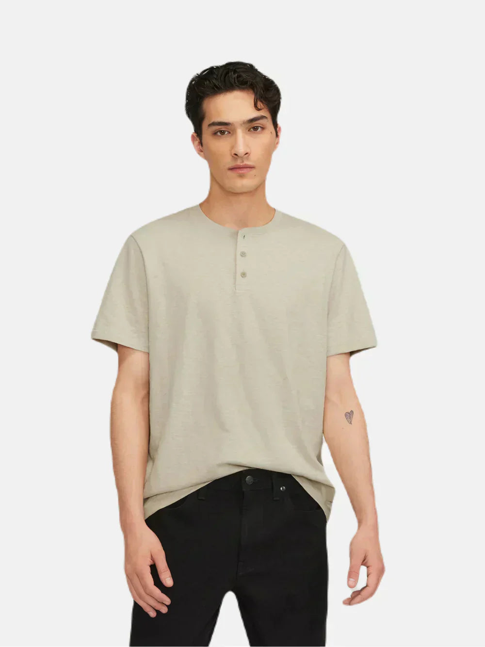 Le Henley en coton flammé