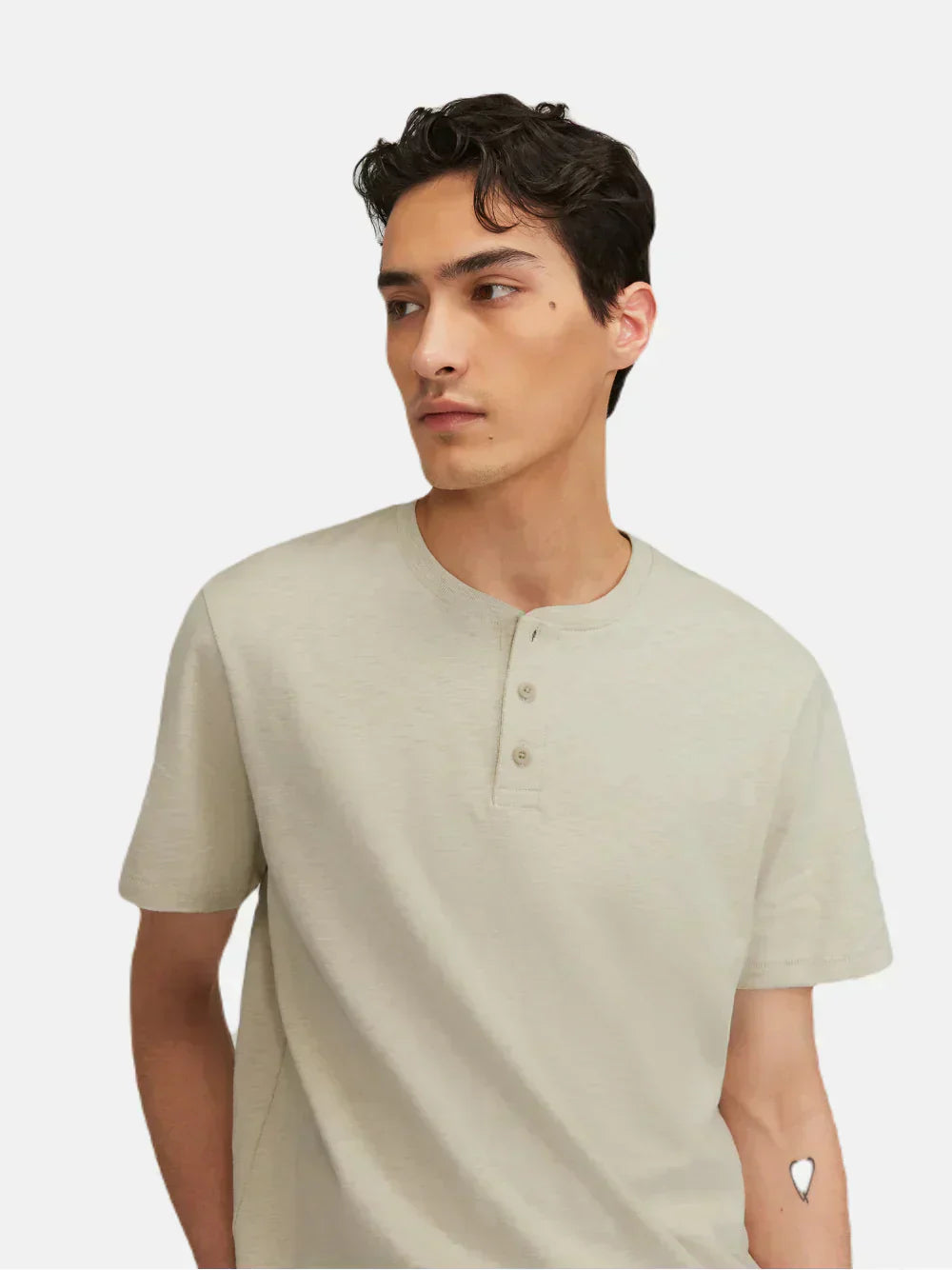 Le Henley en coton flammé