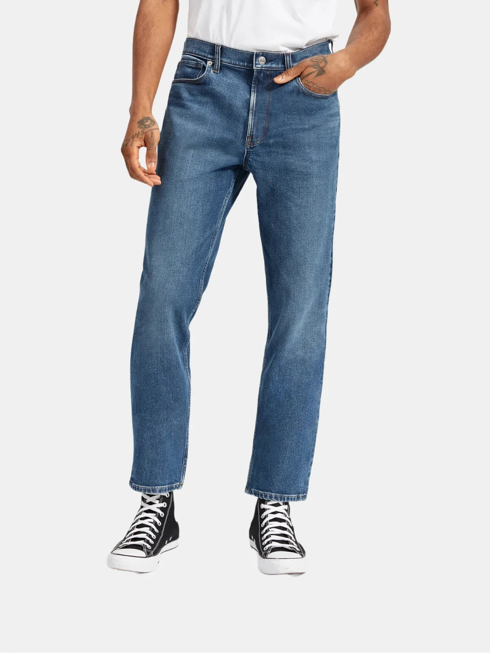 Die gerade Jeans