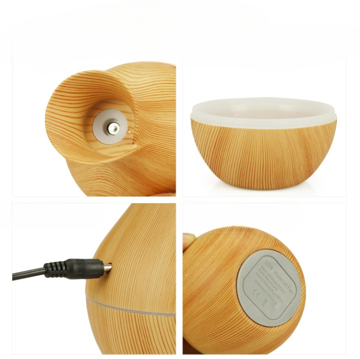 Humidificateur portable avec diffuseur d'huiles essentielles de 200 ml