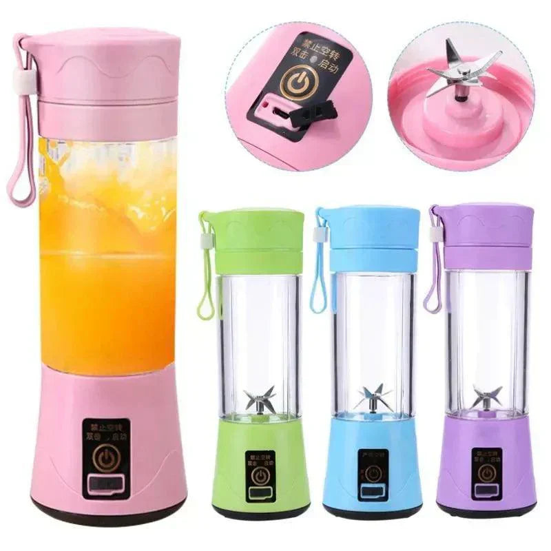 Mini liquidificador portátil USB com 6 lâminas