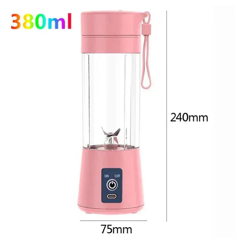 Mini liquidificador portátil USB com 6 lâminas